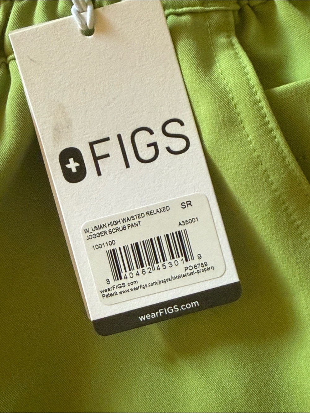 Figs High Waisted Uman Joggers Matcha - Picture 2 of 2
